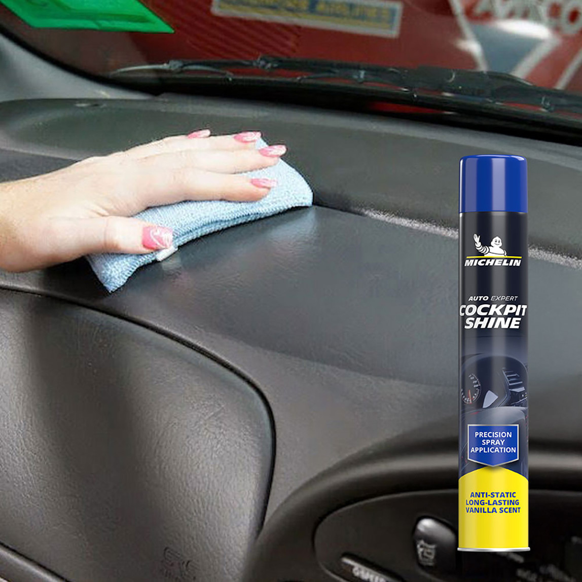    Michelin MC34341 750ml Torpido ve Kokpit Parlatma ve Bakım Spreyi Vanilya Aromalı 