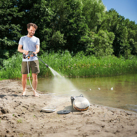 WORX WG620E.2 20Volt 2.0Ah. Li-ion 24 Bar Basınçlı Yıkama Tabancası (4 Parça Yıkama Seti)