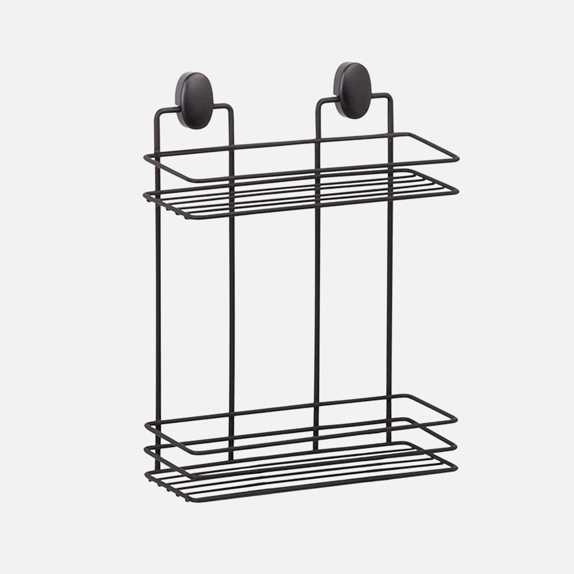    Okyanus Home Dübelli Dikdörtgen 2 Katlı Raf Siyah 