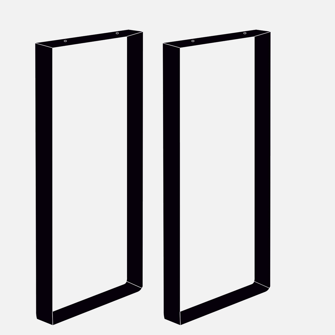    Ferforje Masa Ayağı 2'li Set 30x50 Profil  