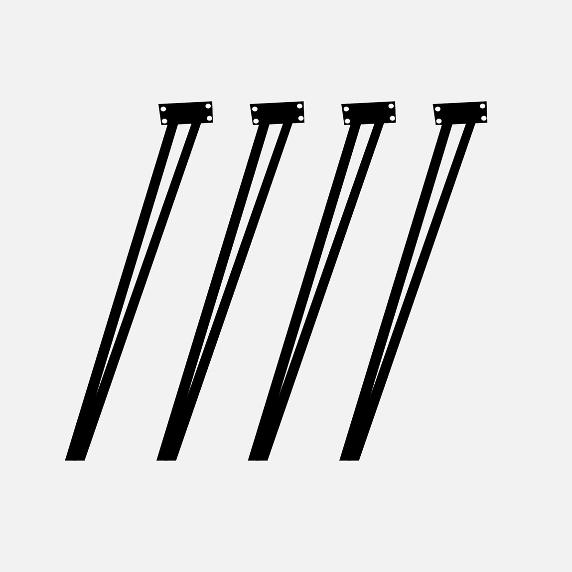    Ferforje Masa Ayağı 4'lü Set  