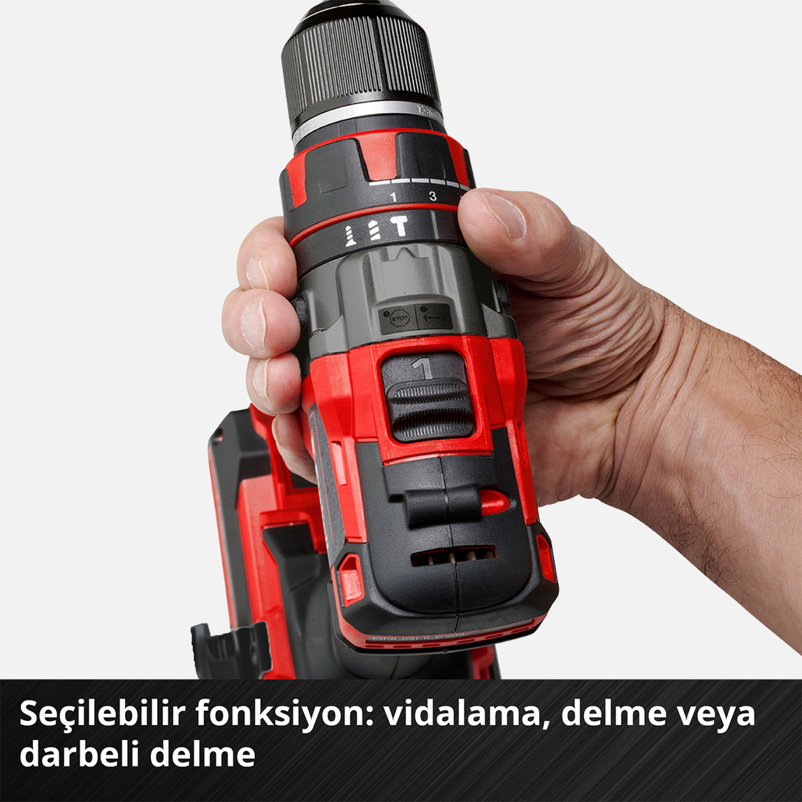    Einhell Profesyonel 2'li Makine Seti (TP-CD 18/80 Li-i BL (2x2.0Ah-1x4.0Ah) Akülü Darbeli Matkap ve TP-CI 18/250-C Li BL Akülü Darbeli Vidalama) 