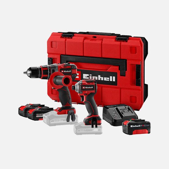 Einhell Profesyonel 2'li Makine Seti (TP-CD 18/80 Li-i BL (2x2.0Ah-1x4.0Ah) Akülü Darbeli Matkap ve TP-CI 18/250-C Li BL Akülü Darbeli Vidalama)