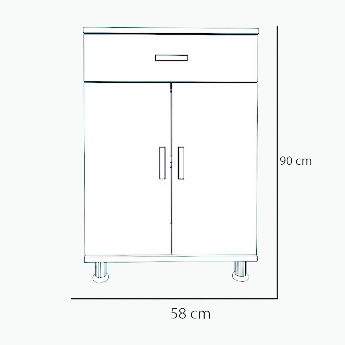    Movemo AB101 Çok Amaçlı Dolap Antrasit 