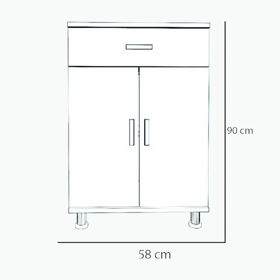 Movemo CT101 Çam Traverten Çok Amaçlı Dolap