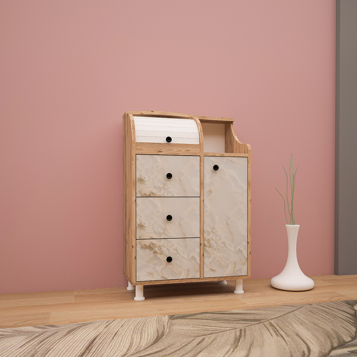    Movemo CM011 Çam Mola Çok Amaçlı Dolap 