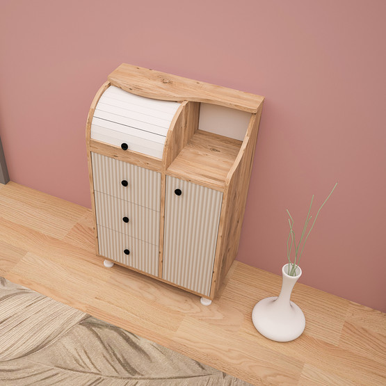 Movemo CD011 Çam Dor Çok Amaçlı Dolap