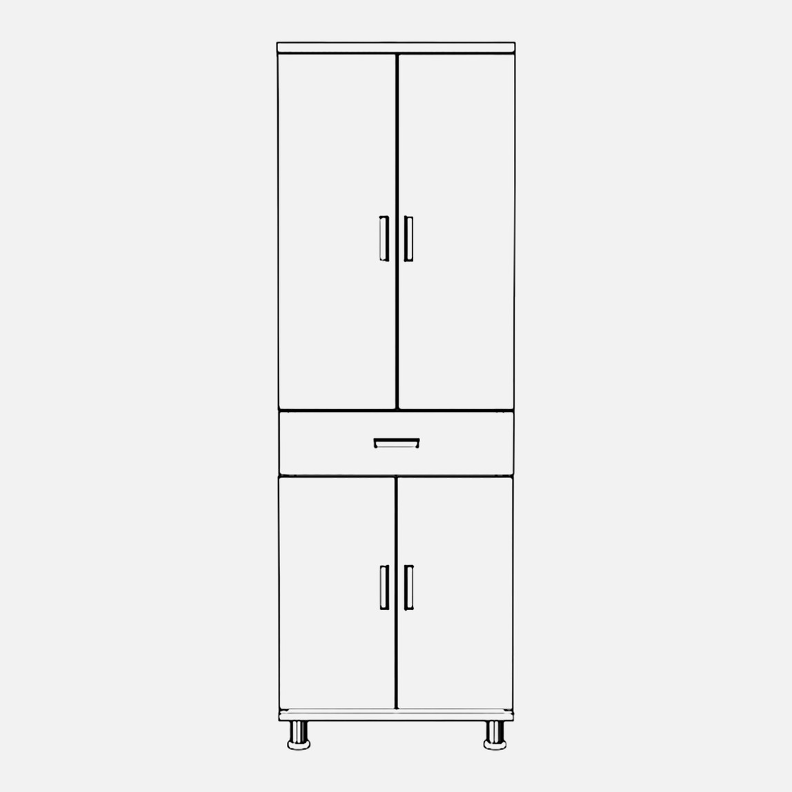    Movemo CM119 Çam Mola Çok Amaçlı Dolap 