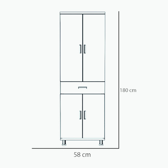 Movemo CM119 Çam Mola Çok Amaçlı Dolap