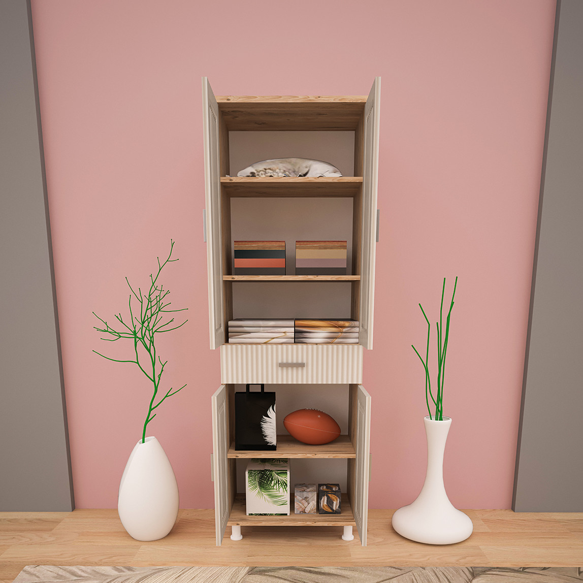    Movemo CD119 Çam Dor Çok Amaçlı Dolap 