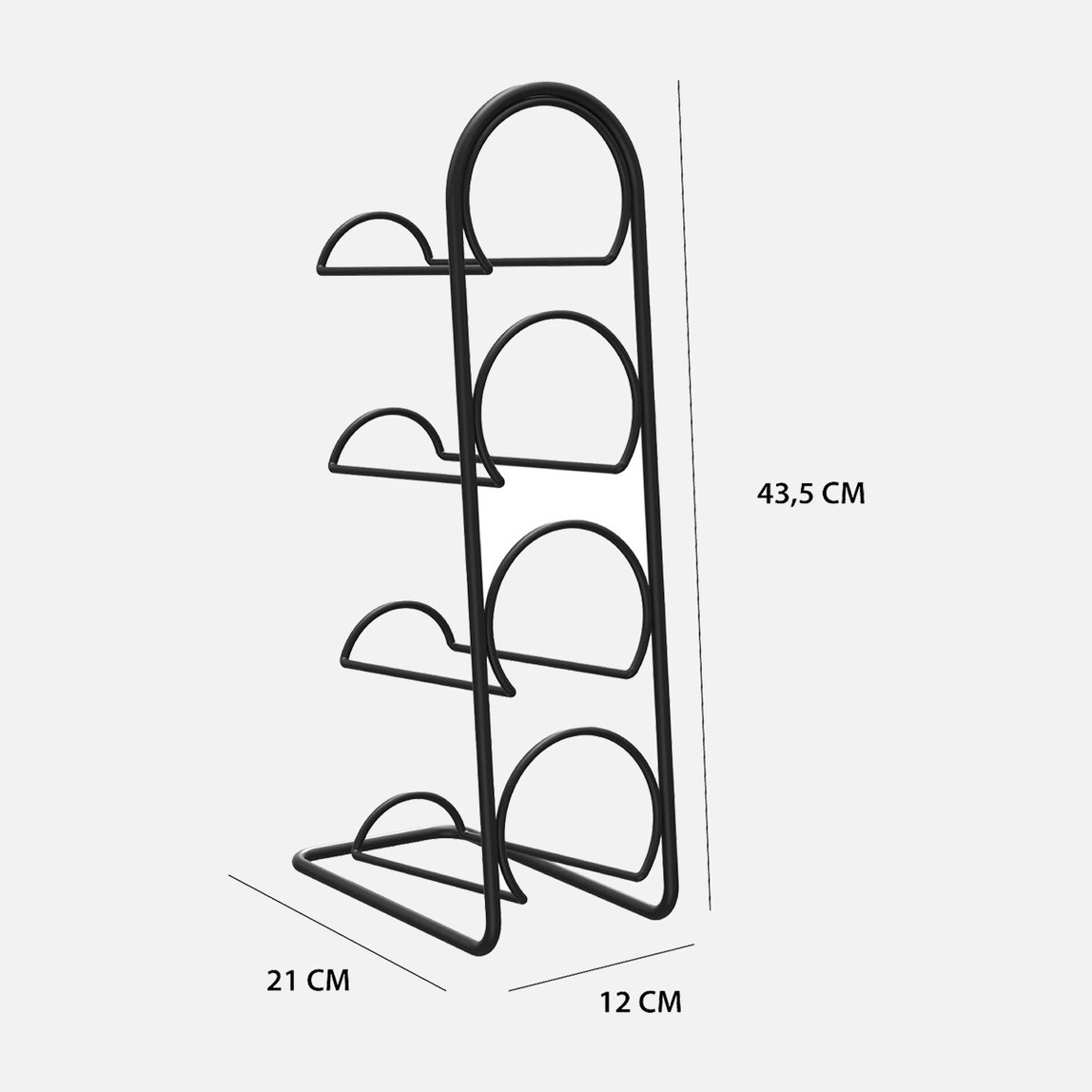    Teknotel MG024 4'lü Şişe Standı 