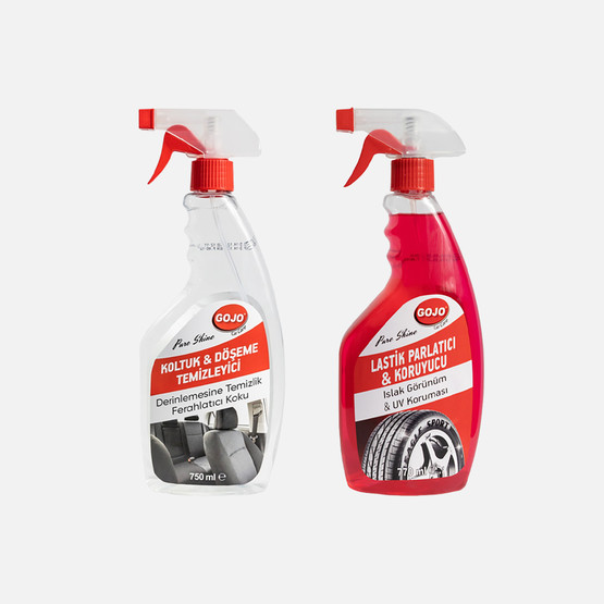 Gojo Lastik Parlatıcı 750 ml + Gojo Koltuk Temizleyici 750 Ml 2'li Set