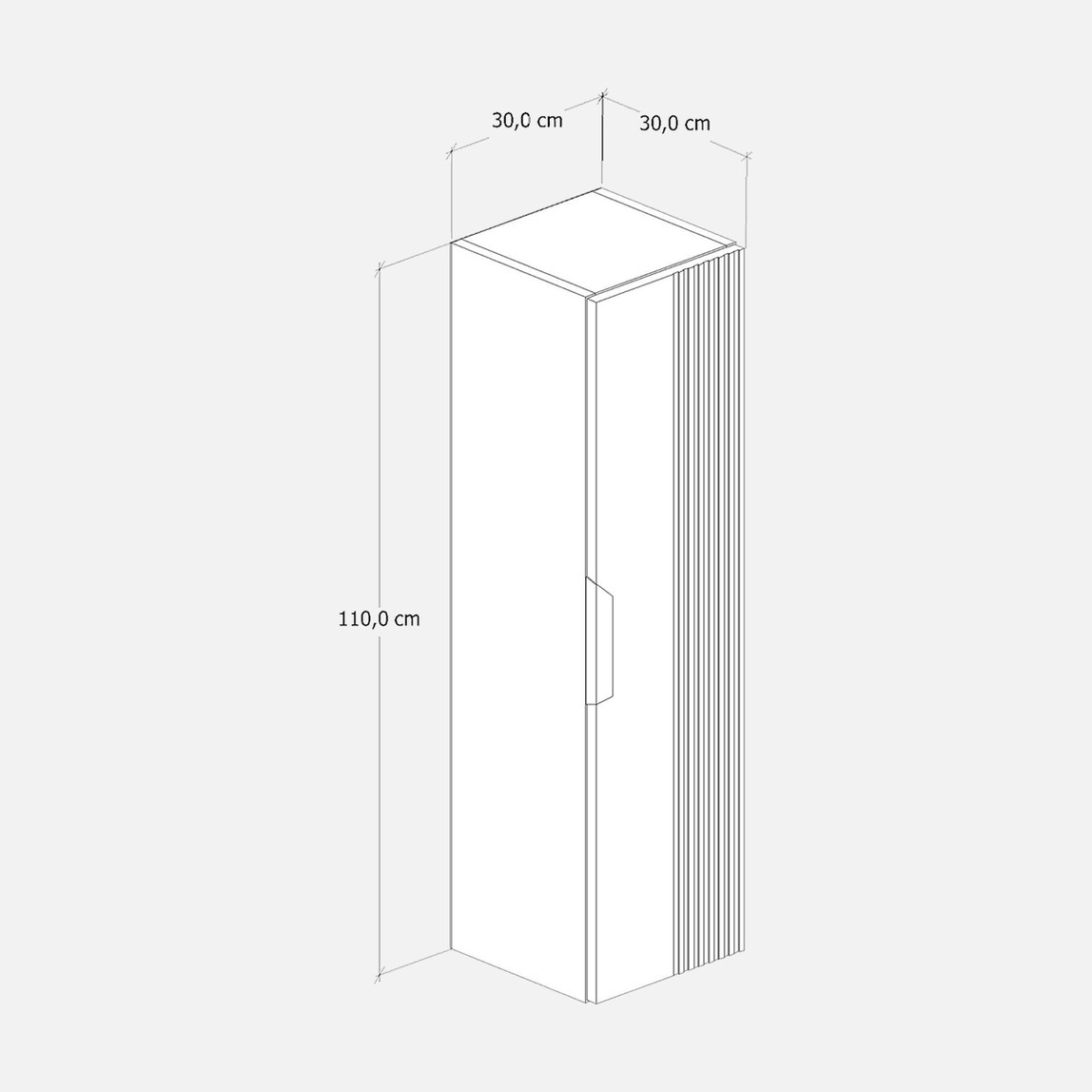    Fly Chester MDF Banyo Boy Dolabı 