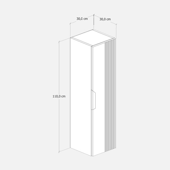 Fly Chester MDF Banyo Boy Dolabı