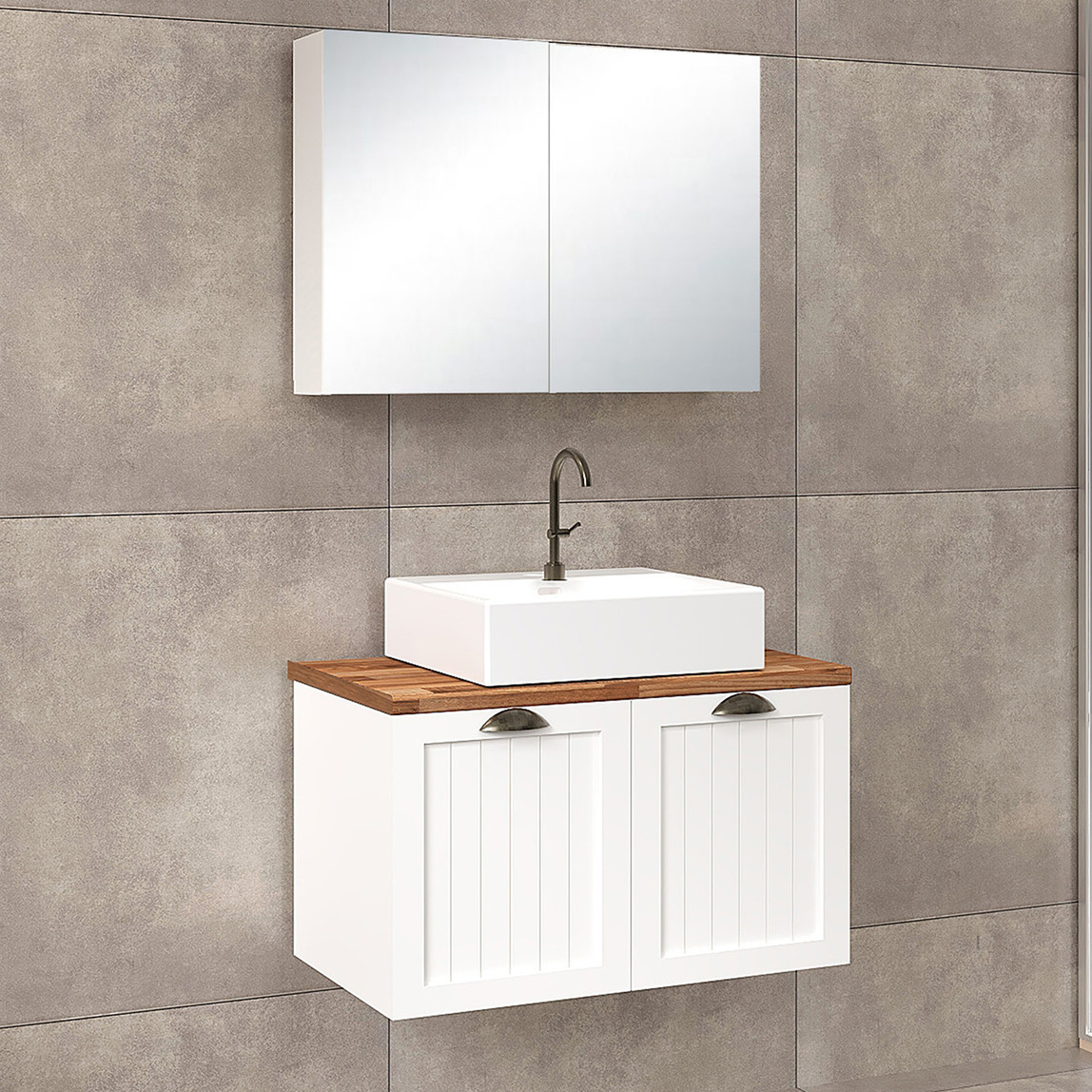    Fly Aren 80 cm MDF Banyo Dolabı 