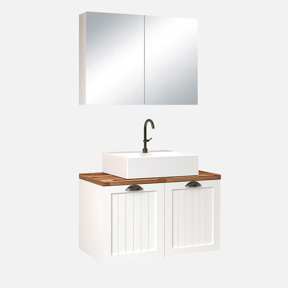    Fly Aren 80 cm MDF Banyo Dolabı 