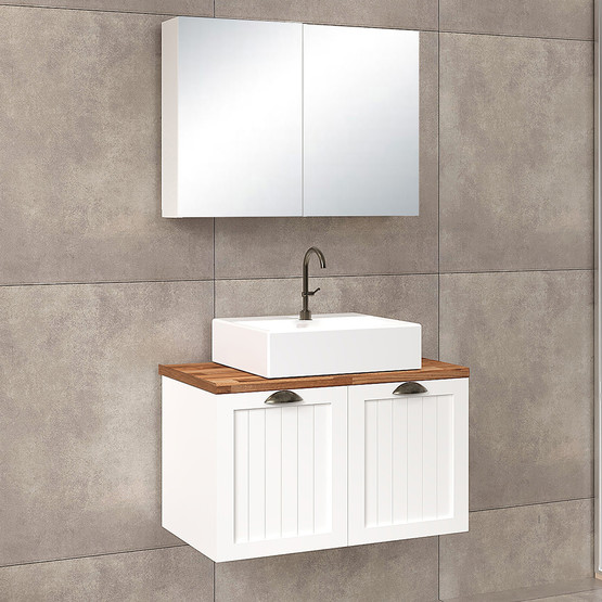Fly Aren 80 cm MDF Banyo Dolabı