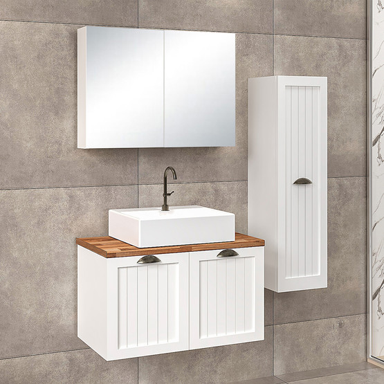 Fly Aren 80 cm MDF Banyo Dolabı