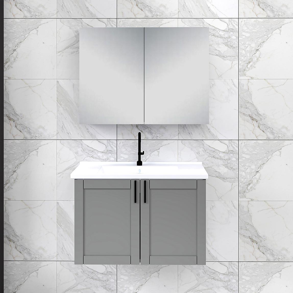    Fly Riva 80 cm MDF Banyo Dolabı 