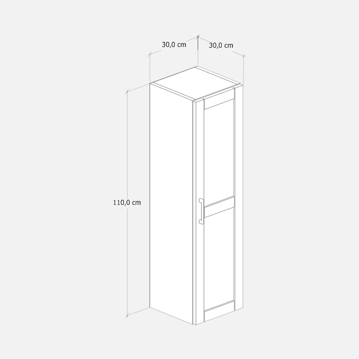    Fly Riva MDF Banyo Boy Dolabı 