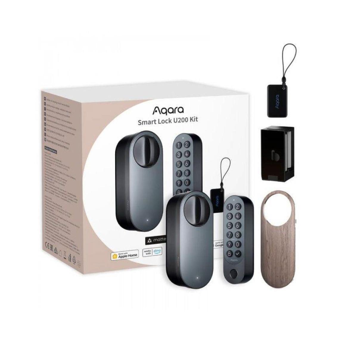    Aqara Akıllı Kapı Kilidi U200 Siyah 