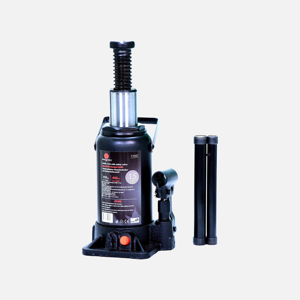    Hidrolik Şişe Kriko 15 Ton 225-425mm 