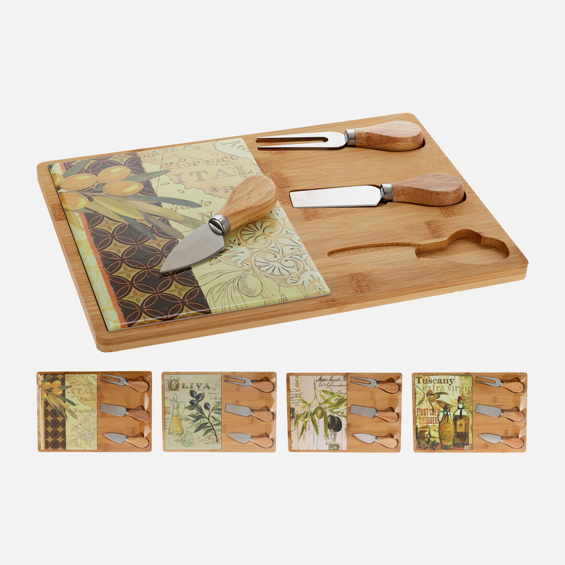    Koopmann Peynir Tahtası ve Dolomit 3 Parça 