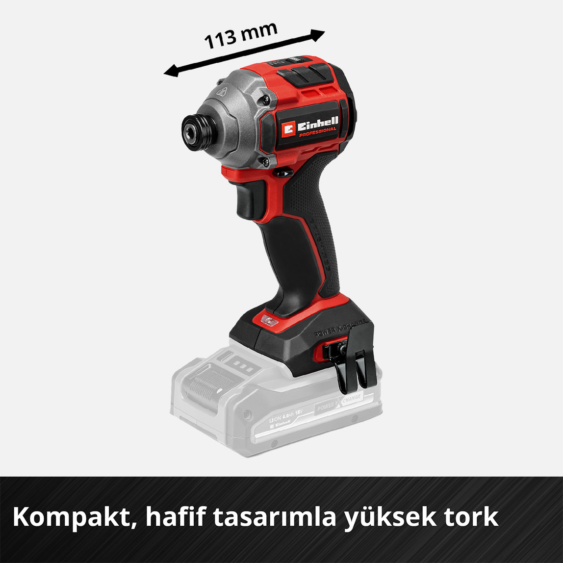    Einhell Profesyonel TP-CI 18/250-C Li BL-Solo Darbeli Vidalama (Akü ve Şarj Cihazı Dahil Değildir.) 
