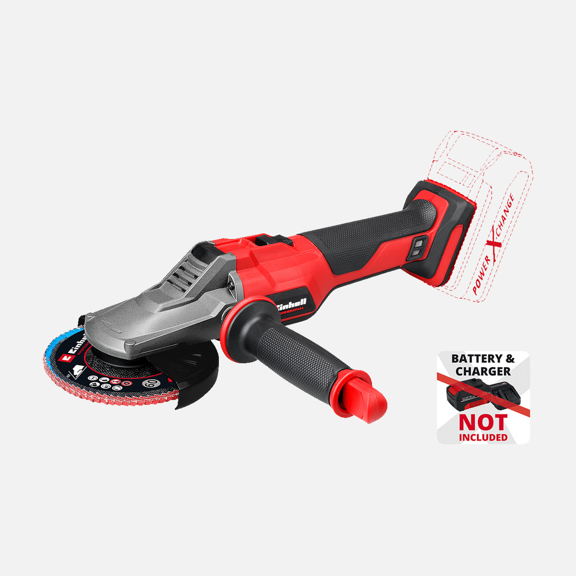    Einhell Profesyonel TP-AG 18/125 F Li BL-Solo Akülü Avuç Taşlama (Akü ve Şarj Cihazı Dahil Değildir.) 