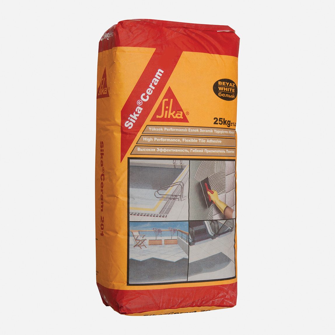    Sikaceram 14 Seramik Yapıştırıcısı Beyaz 25 kg Torba 