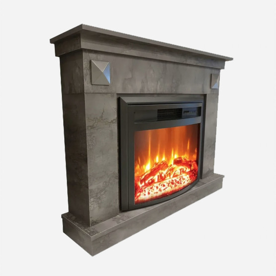 Dlc Irony 1800W Dekoratif Şömine Koyu Gri