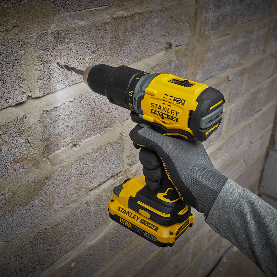    Stanley Fatmax SBD715B-TR V20 18V Solo Kömürsüz Darbeli Matkap (Akü ve Şarj Cihazı Dahil Değildir.) 