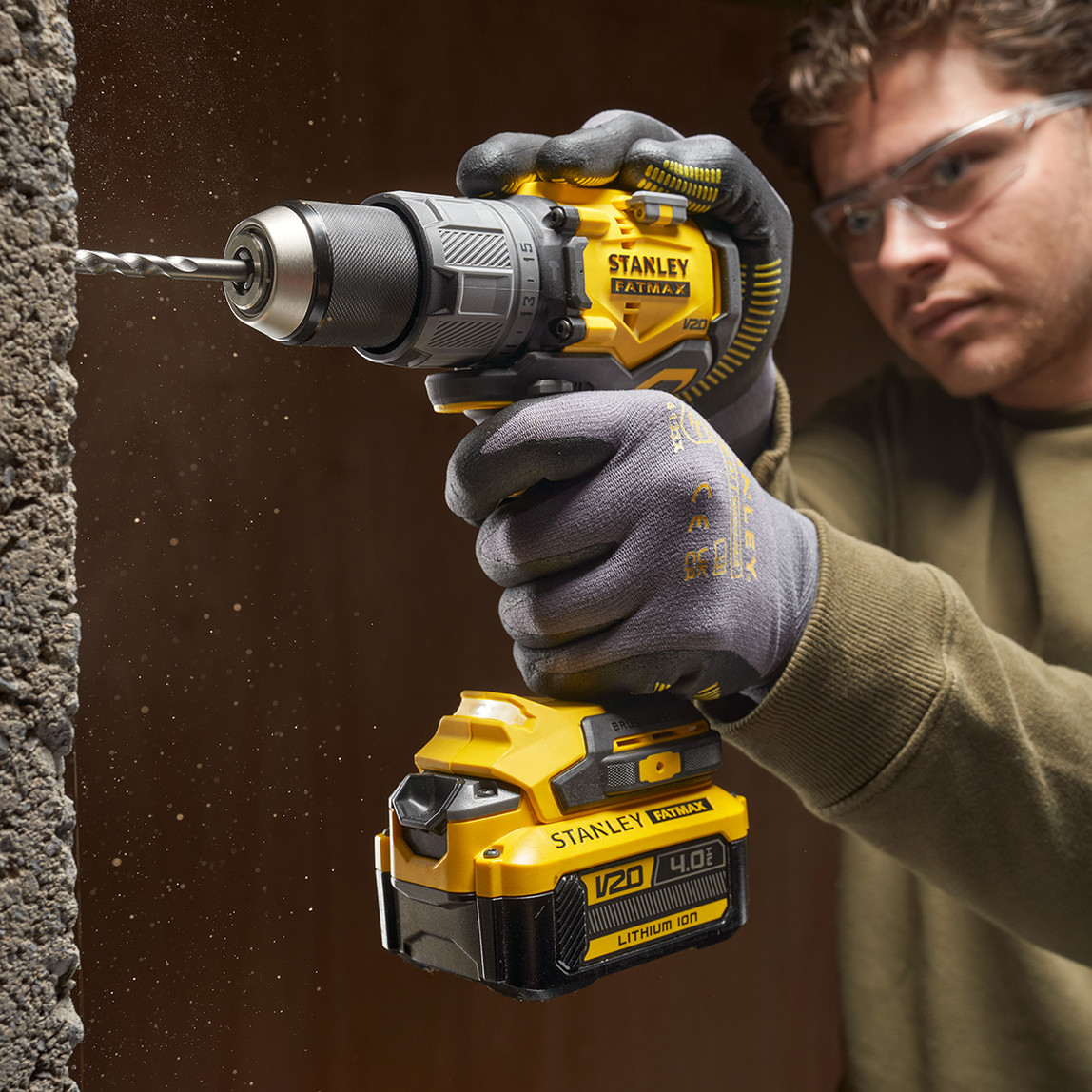    Stanley Fatmax SFMCD726B-Xj V20 18V Akülü Darbeli Matkap (Solo)(Akü ve Şarj Cihazı Dahil Değildir.) 