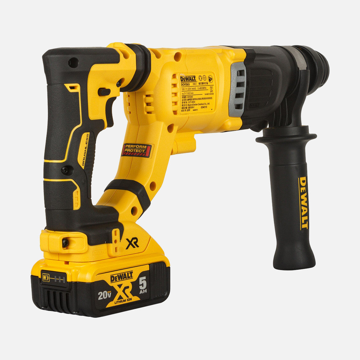    Dewalt DCH263P1 SDS-Plus Darbeli Kırıcı-Delici Matkap (1 x 18V 5Ah Akü + Şarj Cihazı Dahil) 