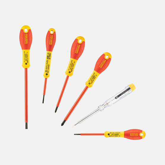 Stanley 0-65-443 Fatmax İzoleli Elektrikçi Tornavida Seti (6 Parça) (Pz Set)