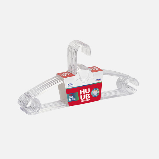 Huub Kristal 6'lı Elbise Askısı