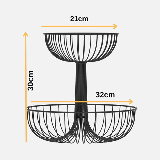 Tekno-tel 2 Katlı Meyve Sepeti