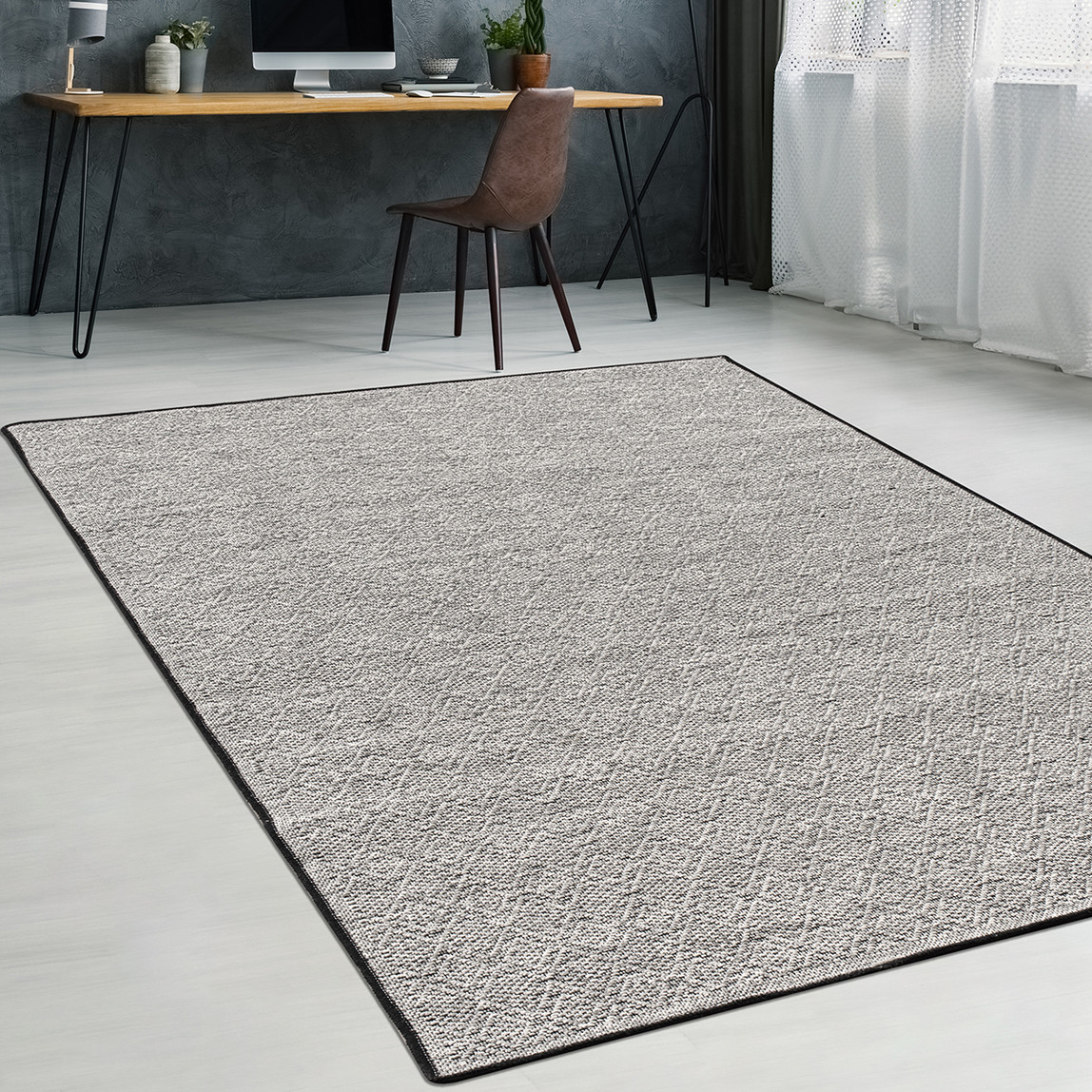    Vega 1 Gri Ebatlı Halı 80x150 cm  