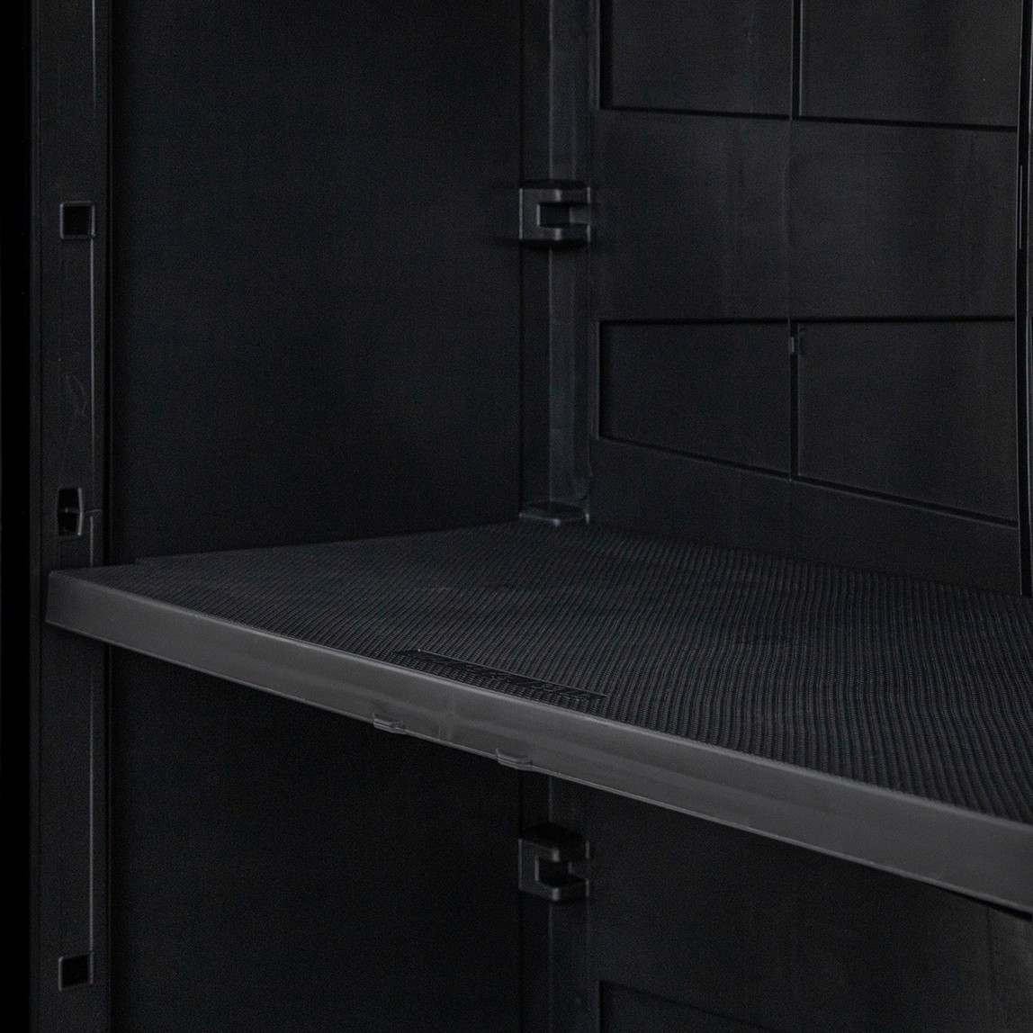    Prime 2 Raflı Plastik Dolap Koyu Antrasit 