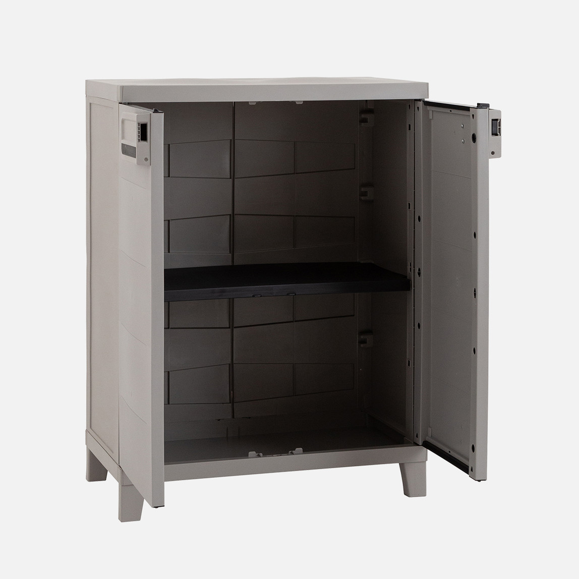    Smart 2 Raflı Plastik Dolap Gri 