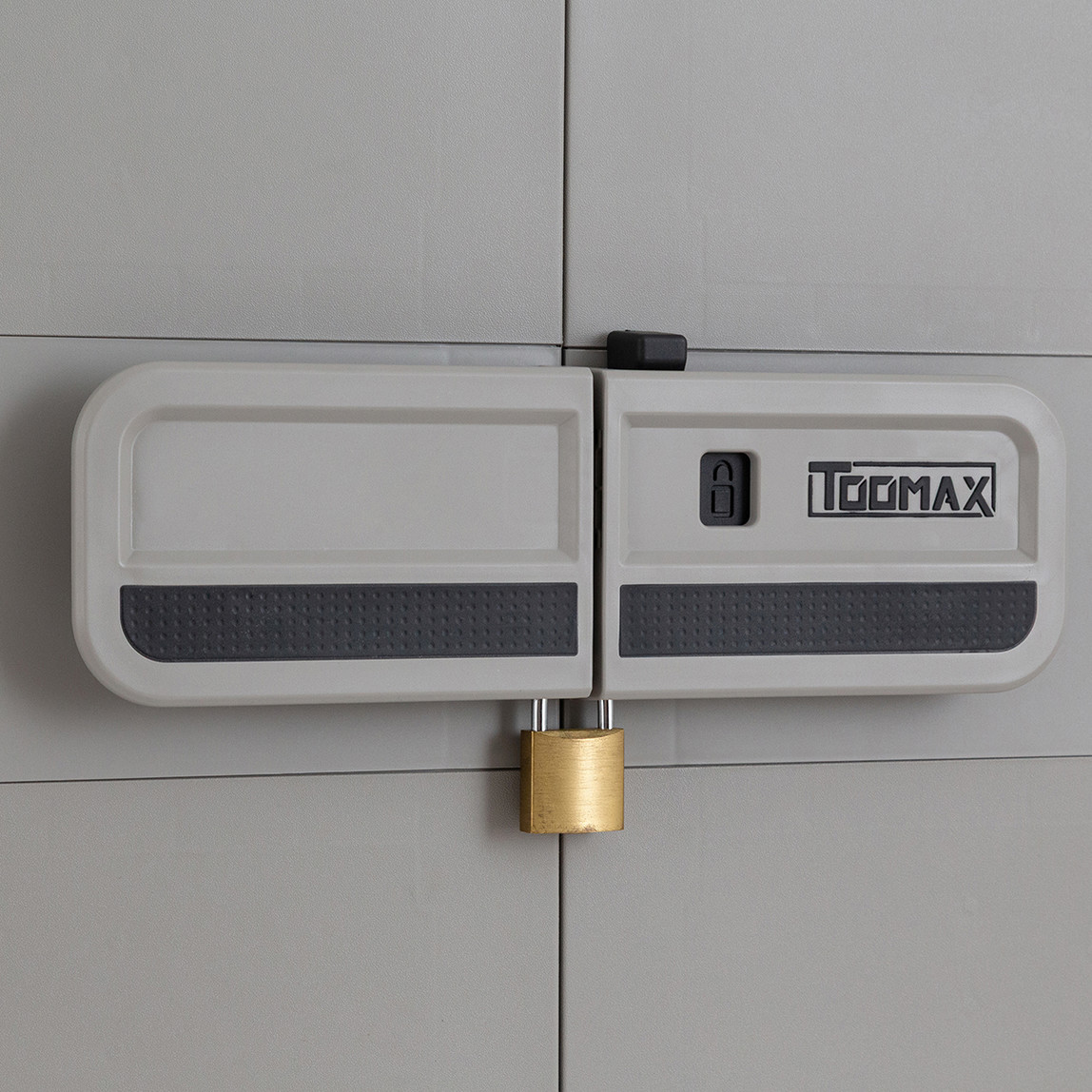    Smart 3 Raflı ve Uzun Bölmeli Plastik Dolap Gri 