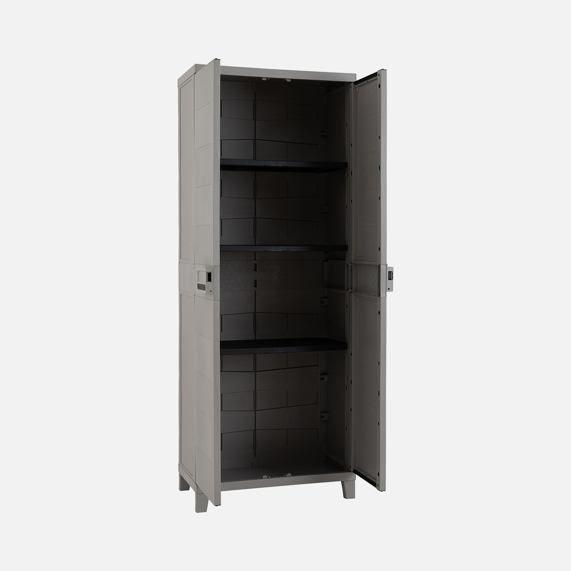    Smart 3 Raflı Plastik Dolap Gri 