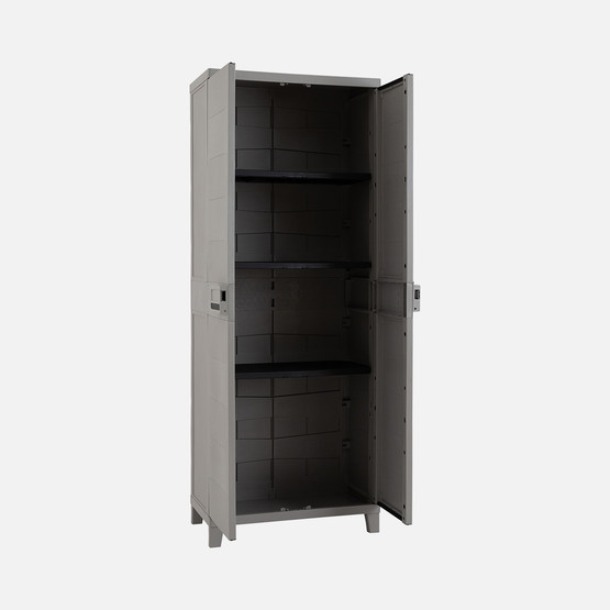 Smart 3 Raflı Plastik Dolap Gri