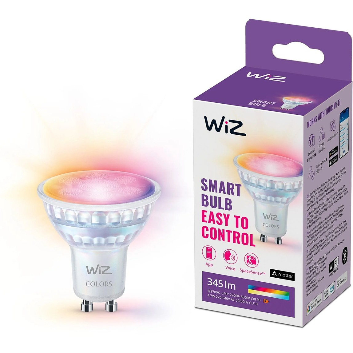    Wiz RBG Akıllı Spot Ampul GU10 50W 