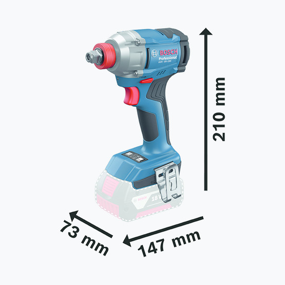 Bosch GDX 18V-285 GSB 185-LI 18V 2 Ah. Çift Akülü Vidalama ve Somun Sıkma Seti