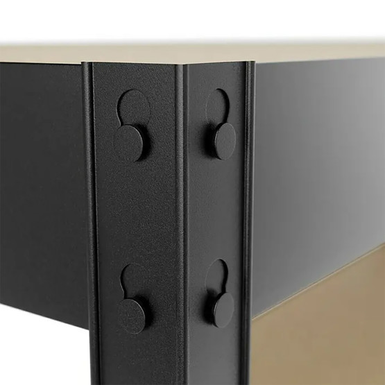 Regalux 4 Katlı Metal Raf Antrasit 80x30x180 cm