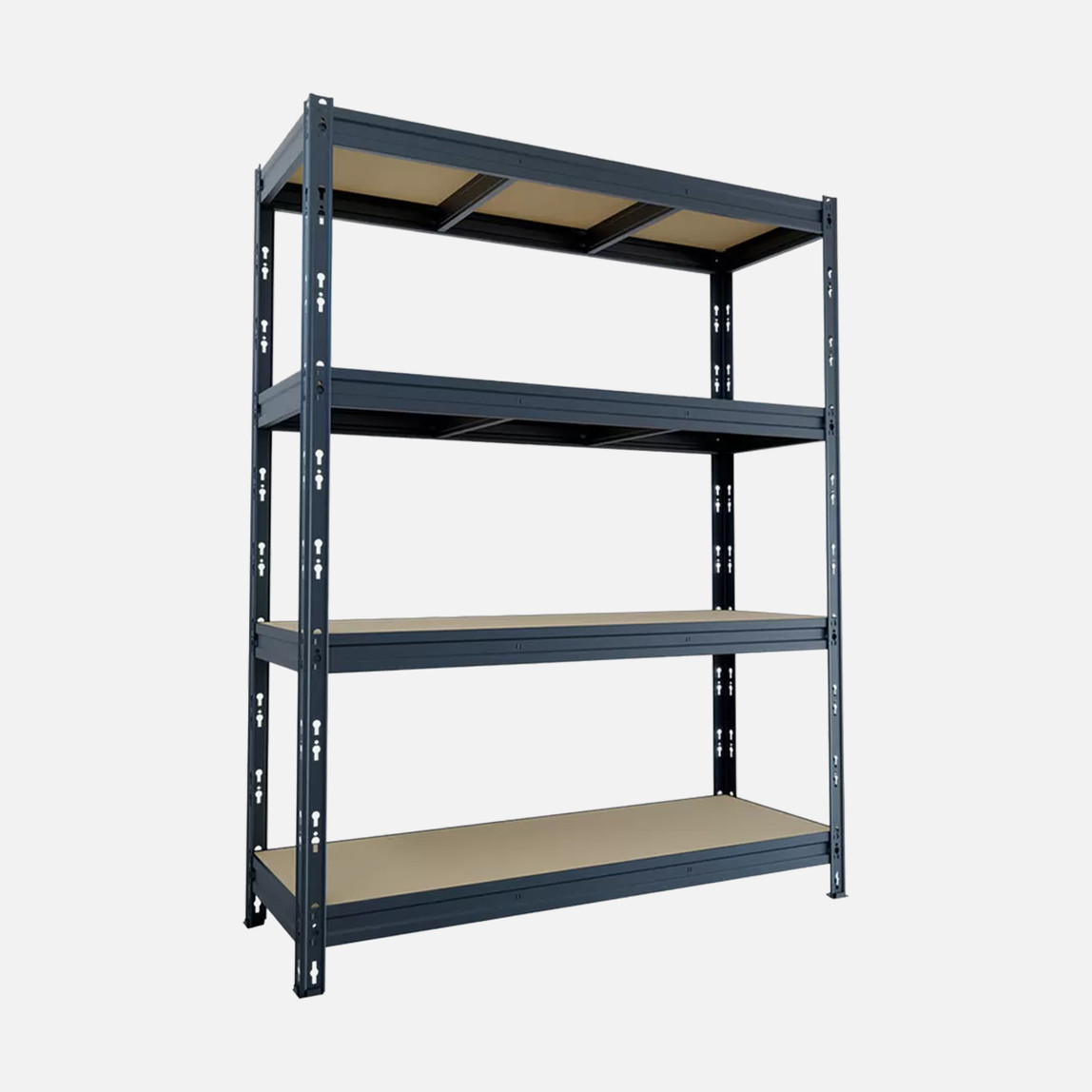    Regalux 4 Katlı Metal Raf Antrasit140x50x180 cm 