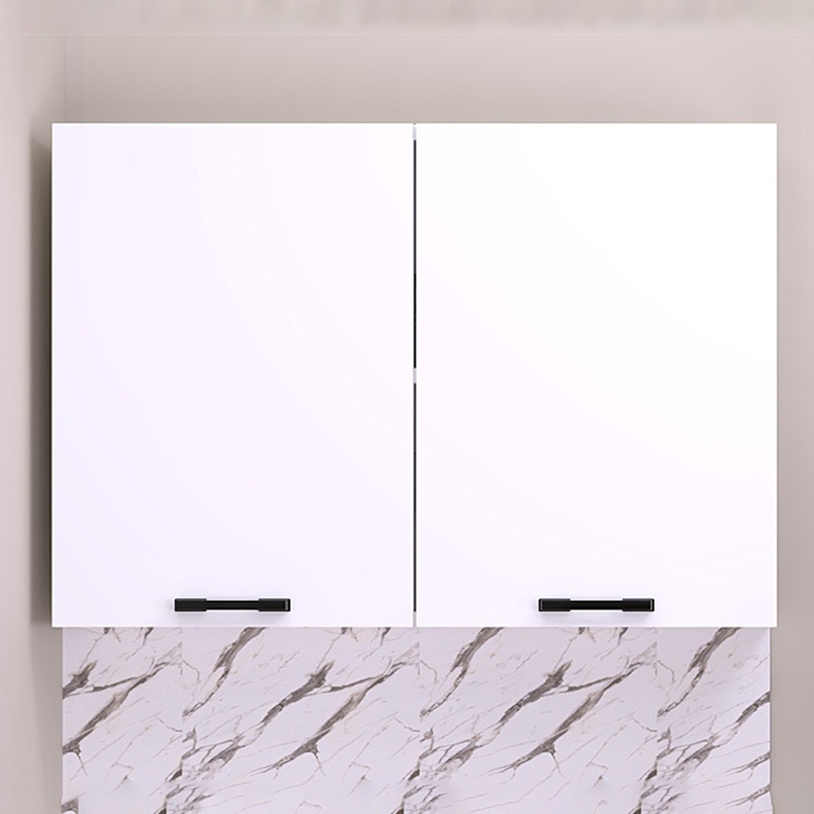    Fly Eviyeli Üst Dolap 80 cm Beyaz 