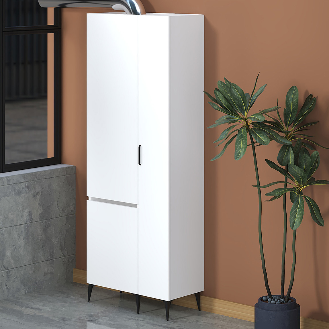    Fly Raflı Kombi Dolabı 