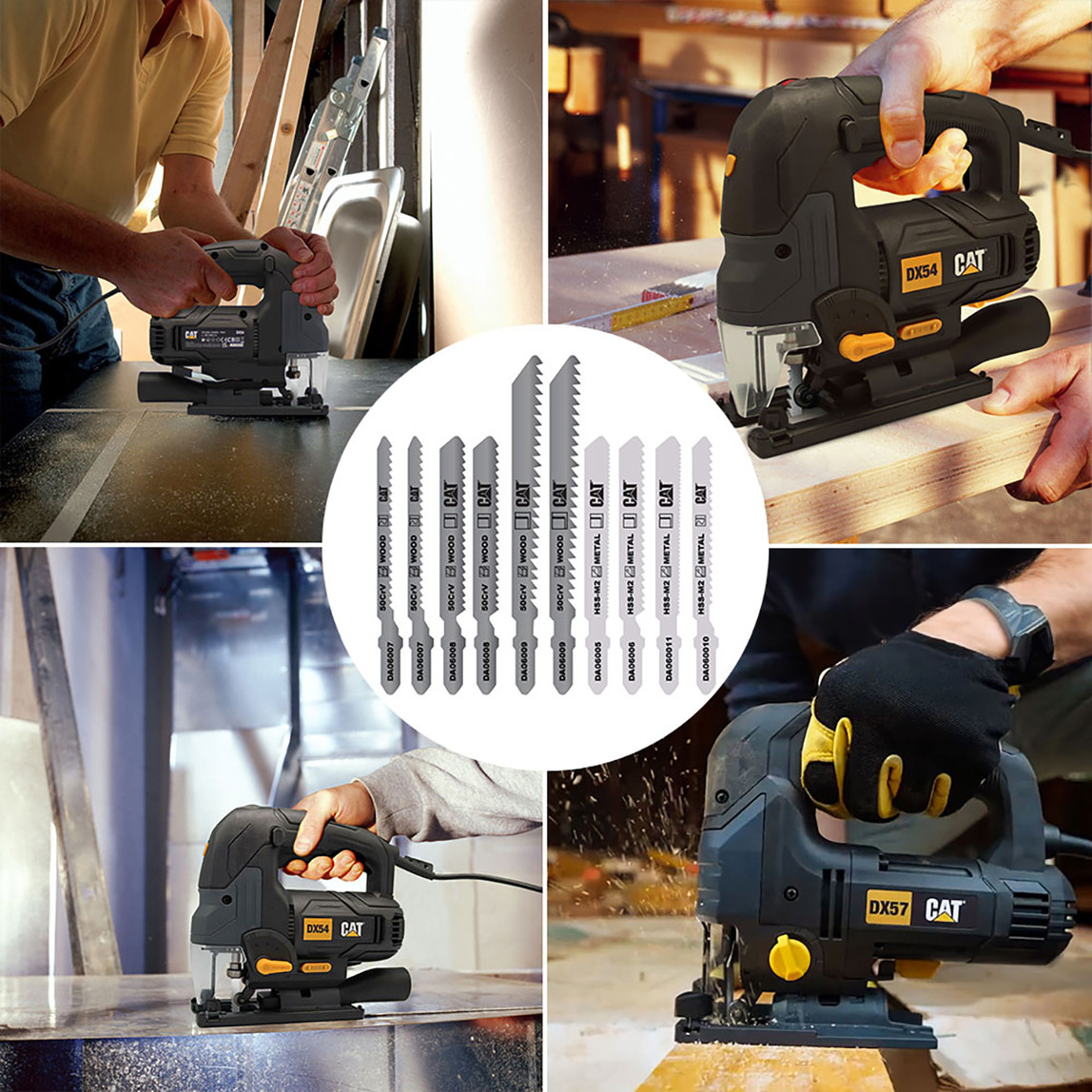    CAT DX5310 550Watt Profesyonel Devir Ayarlı Dekupaj Testere(10 Parça Testere Ucu Hediye!) 